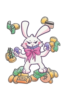 Paperback Funny Easter Bunny Notebook: Lined Paper Journal 6x9 - 120 Pages Book