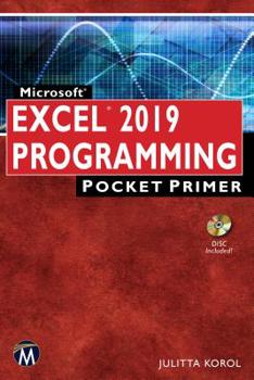 Paperback Microsoft Excel 2019 Programming Pocket Primer [With CD (Audio)] Book