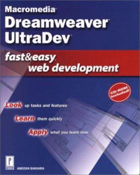 Paperback Macromedia Dreamweaver UltraDev Fast & Easy Web Development W/CD [With CDROM] Book