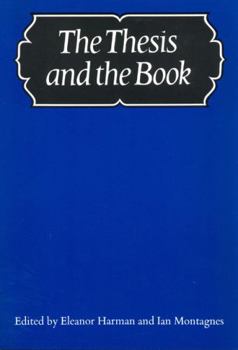Paperback The Thesis and the Book
