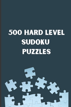 Paperback 500 Hard Level Sudoku Puzzles Book
