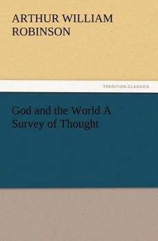 Paperback God and the World A Survey of Thought Book
