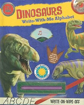 Board book Dinosaurs Write-With-Me Alphabet [With Pens/Pencils and CD (Audio)] Book