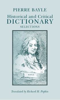 Paperback Historical and Critical Dictionary: Selections Book