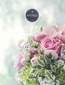 ZMUDACE Notizbuch Punktraster: in DIN A4 Softcover ZP043 Blumenstrau� 156 leere gepunktete Seiten mit pers�nlichem Register + Seitenzahlen Zeichenbuch, Skizzenbuch, Dot Grid Notebook, Malbuch, Notizhe