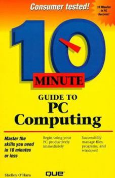 Paperback 10 Minute Guide to PC Computing Book