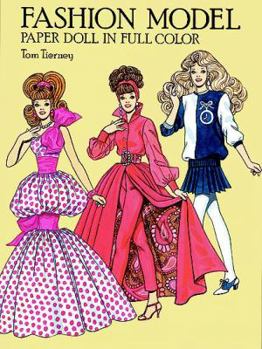 Paperback Fashion Model Paper Doll Book