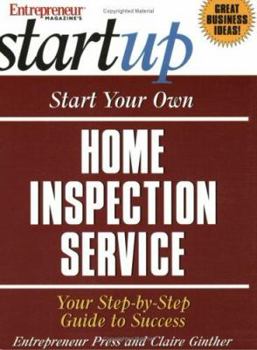 Paperback Start Your Own Home Inspection Service Book
