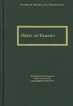 Hardcover Hegel on Hamann Book
