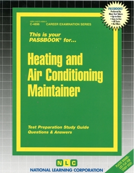 Spiral-bound Heating and Air Conditioning Maintainer: Passbooks Study Guide Book