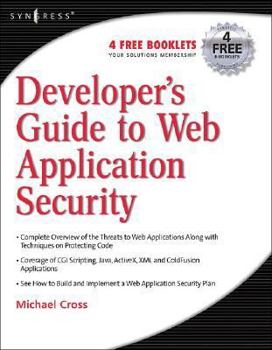 Paperback Developer's Guide to Web Application Security Book