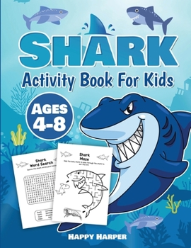 Paperback Shark Activity Book [Large Print] Book