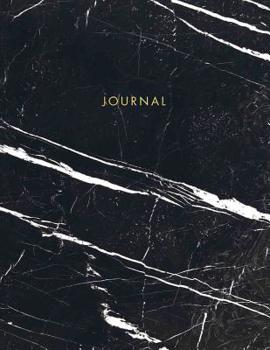 Journal: Classic Black and White Marble with Gold Lettering - Marble & Gold Journal | 150 College-ruled Pages | 8.5 x 11 - A4 Size