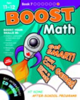 Paperback BOOST Math - Book 7 with CD-ROM (Ages 11-12) Book