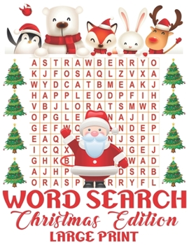 Paperback Word Search Christmas Edition Large Print : Challenge Accepted! 32 Word Searches (Fun Puzzlers Large Print Word Search Books) [Large Print] Book