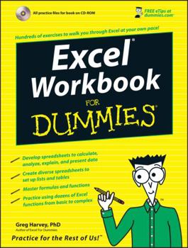 Paperback Excel Workbook for Dummies [With CDROM] Book