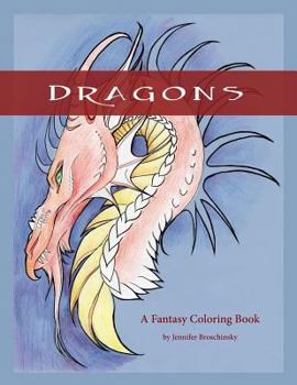 Paperback Dragons: A Fantasy Coloring Book