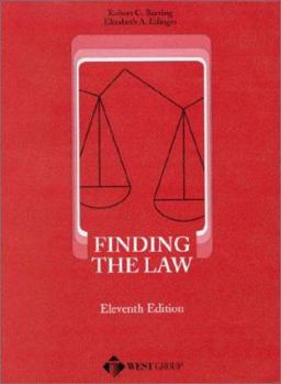 Paperback Finding the Law Book