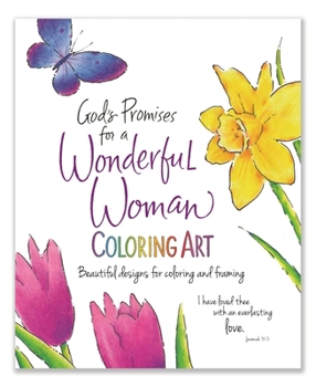 God's Promises for a Wonderful Woman Coloring Art