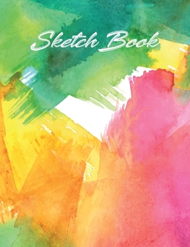 Sketch Book: colorful Aquarell Cover | Drawing book Sketchbook Journal & Notebook | 150 pages 8.5x11 inches| for drawing, painting, sketching and doodling