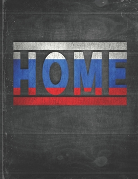 Home: Russia Flag Personalized Retro Gift for Russian Retired Coworker Friend Party Undated Planner Daily Weekly Monthly Calendar Organizer Journal