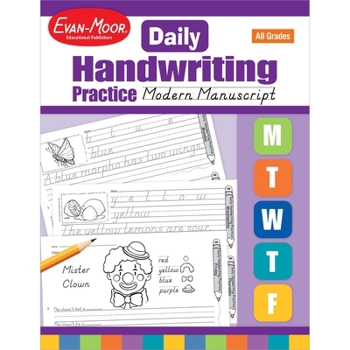 Paperback Daily Handwriting Modern Manuscript Te Book