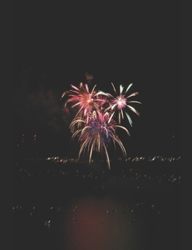 Paperback Fireworks at Lake Tahoe Notebook Book