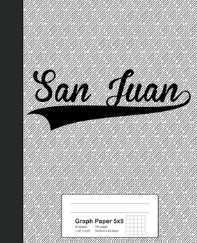 Paperback Graph Paper 5x5: SAN JUAN Notebook Book