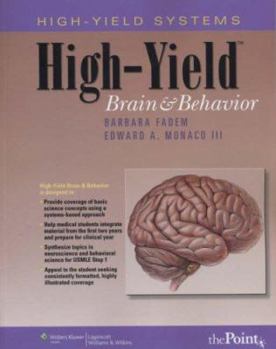 Paperback High-Yield(tm) Brain and Behavior Book