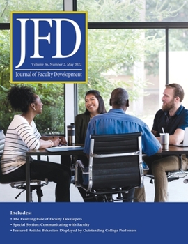 Paperback Journal of Faculty Development May 2022 Book