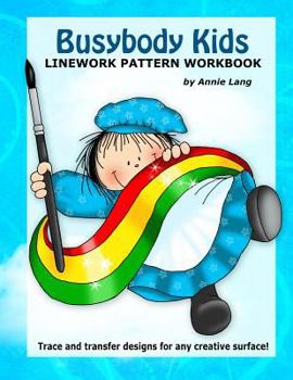Paperback Busybody Kids: Linework Pattern Workbook Book
