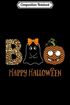 Composition Notebook: Cute Boo Ghost Jack O Lantern Leopard Print Halloween Gift  Journal/Notebook Blank Lined Ruled 6x9 100 Pages
