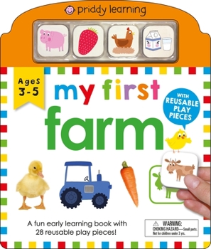 Board book My First Play and Learn: Farm: A Fun Early Learning Book with 28 Reusable Play Pieces Book
