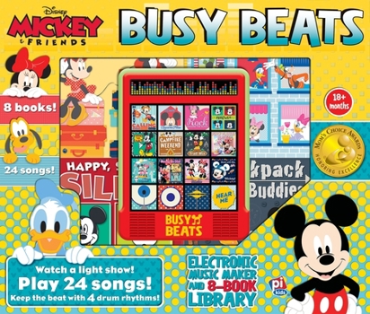 Disney Mickey & Friends Busy Beats Electronic Music Maker & 8-Book Library Read Sing and Drum (Mickey and Minnie) Phoenix International Publications 9781503725621 Board Books