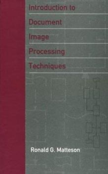 Hardcover Introduction to Document Image Processing Techniques Book