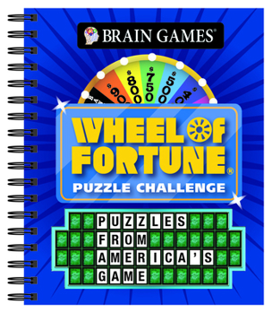 Spiral-bound Brain Games - Wheel of Fortune Puzzle Challenge Book