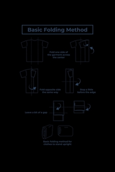 Paperback Basic Folding Method: Journal / Notebook / Diary Gift - 6"x9" - 120 pages - White Lined Paper - Matte Cover Book