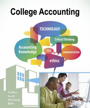 Paperback Working Papers Study Guide, Chapters 1-12 for Nobles/Scott/McQuaig/Bille's College Accounting, 11th Book