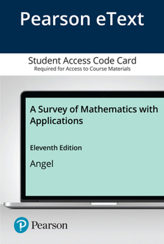 Printed Access Code A Survey of Mathematics with Applications Book