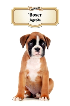 2020 Boxer Agenda: 107 Pagine | Dimensioni DIN A5 | Pianificatore Settimanale | 12 Mesi | Due Pagine Per Settimana | Calendario | Diario | Cane (Italian Edition)