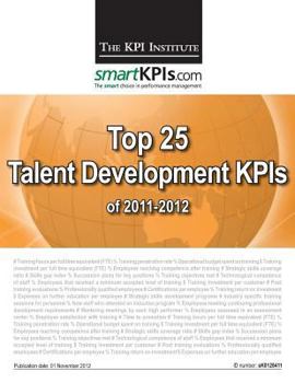 Paperback Top 25 Talent Development KPIs of 2011-2012 Book