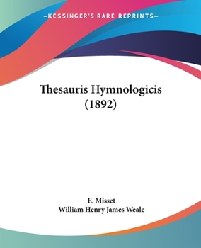 Paperback Thesauris Hymnologicis (1892) Book