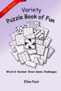 Paperback Variety Puzzle Book of Fun: Word and Number Brain Game Challenges Book