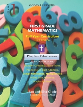 Paperback First Grade Mathematics: Full Year Curriculum Book