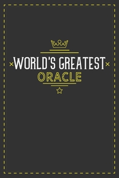 Paperback World's Greatest Oracle: Lined notebook - best gift for Oracle Book