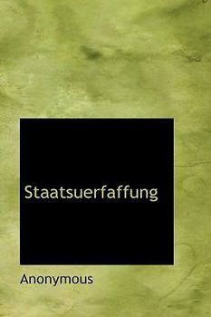 Hardcover Staatsuerfaffung Book