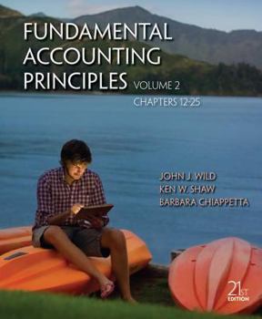 Hardcover Fundamental Accounting Principles Volume 2 (Chapters 12-25) Book