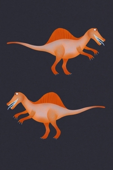 Notes: A Blank Sheet Music Notebook with Spinosaurus Dinosaur Cover Art