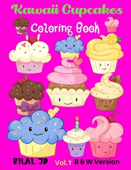 Paperback Kawaii Cupcakes Coloring Book: Activity Books For 4 Years Old Book
