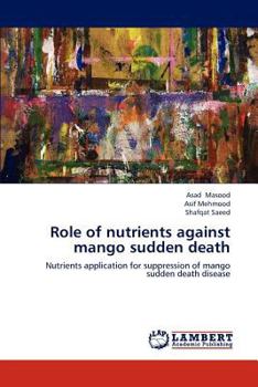 Paperback Role of nutrients against mango sudden death Book